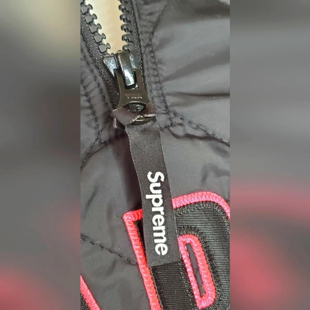 🔥HostPick🔥SUPREME Men's size M Micro down half zip pullover black jacket - Picture 12 of 15
